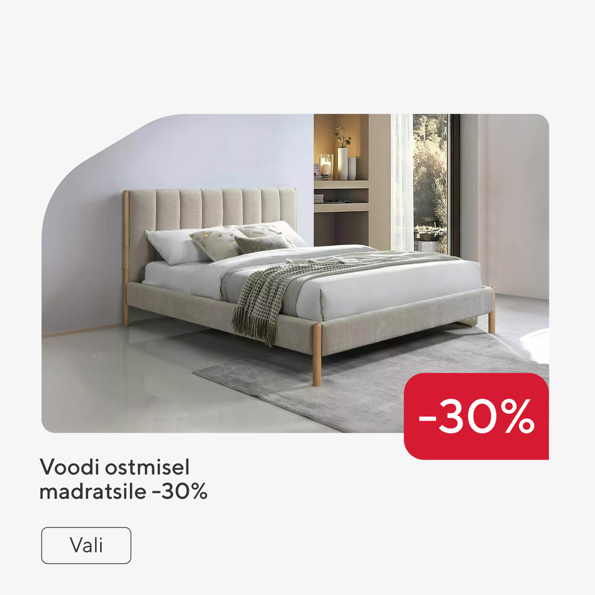 Voodi ostmisel madratsile -30%