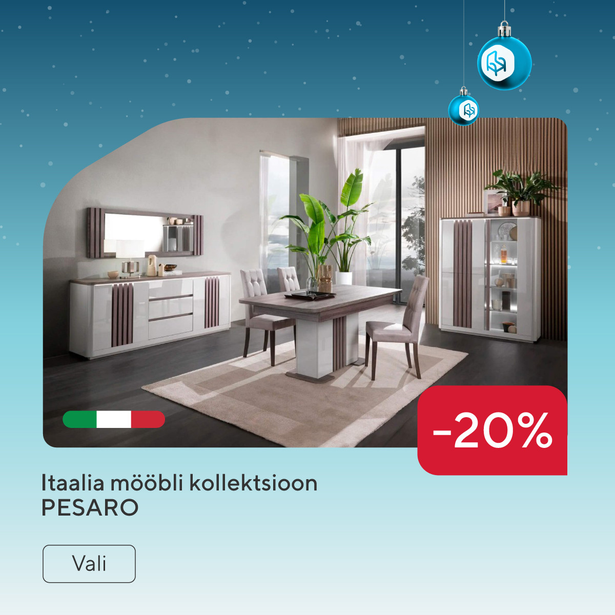 Itaalia mööbli kollektsioon PESARO